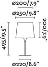 SAMBA Lampada da tavolo nera/bordata beige Illuminazione/Illuminazione per interni/Lampade/Lampade da tavolo e abat-jour Led Mall Home - Napoli, Commerciovirtuoso.it