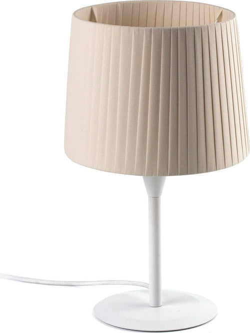 SAMBA S Mini lampada da tavolo bianca/bordata beige Illuminazione/Illuminazione per interni/Lampade/Lampade da tavolo e abat-jour Led Mall Home - Napoli, Commerciovirtuoso.it