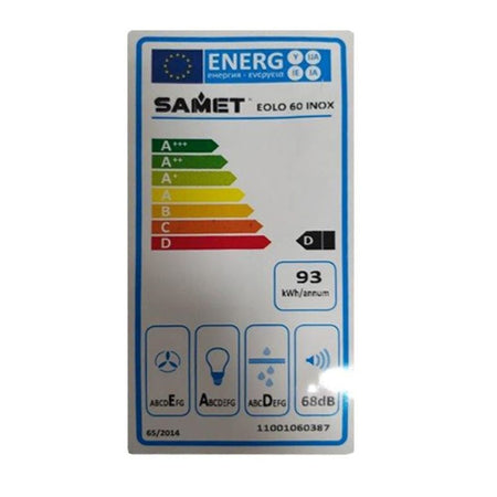 Samet Cappa a piramide Eolo 60 inox 60 cm