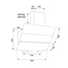 Samet Cappa da parete TURBINE 60 nera 60 cm