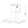 Samet Cappa Embla 60 da parete acciaio inox