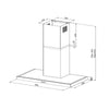 Samet Cappa Embla 9023 da parete 90 cm acciaio inox