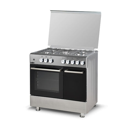 Samet Ermete maxi cucina a gas con porta bombola con piano e frontali inox con forno e grill elettrico classe A