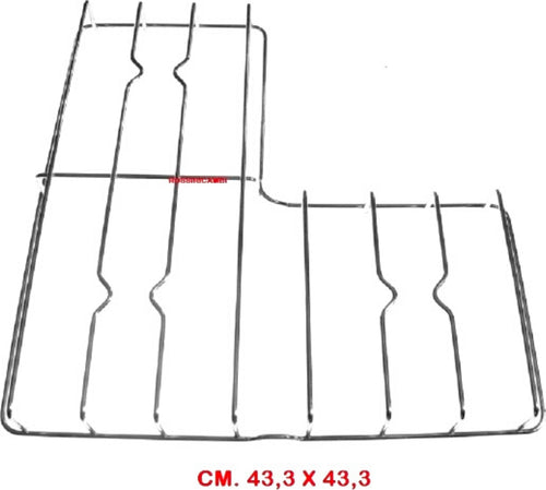 SAMET-GRIGLIA-CUCINA-IN-ACCIAIO-3-FUOCHI-+-PIASTRA-DESTRA-CUCINA-43,3-X-43,3-CM