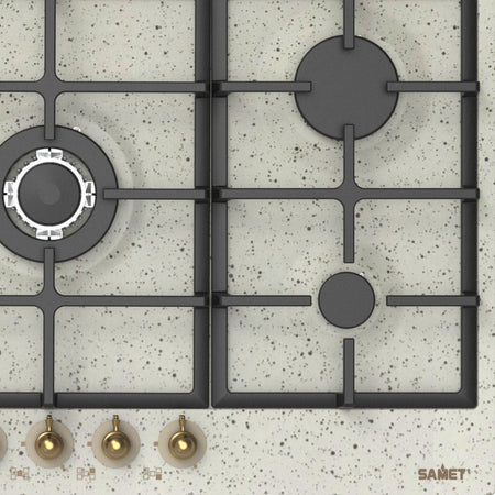 Samet piano cottura 5 fuochi da 70 cm avena Menelao