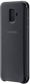 Samsung Cover Wallet Samsung Galaxy A6 Nera Custodia a Libro Samsung Galaxy A6 (2018) Nero Cover Cellulare con Porta Carte di Credito Nera