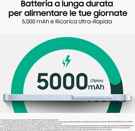 SAMSUNG-GALAXY-A35-5G-8GB-RAM-256GB-DUAL-SIM-AWESOME-ICEBLU-+-COVER-CLEAR-CASE-OMAGGIO-USATO