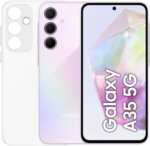 Samsung Galaxy A35 5G 8Gb Ram 256Gb Dual Sim Awesome Lilac + Cover Clear Case Omaggio Usato