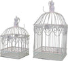 SAMUEL---set-di-2-gabbie-rettangolari-stile-provenzale-in-ferro-verniciato-Bianco-Milani-Home