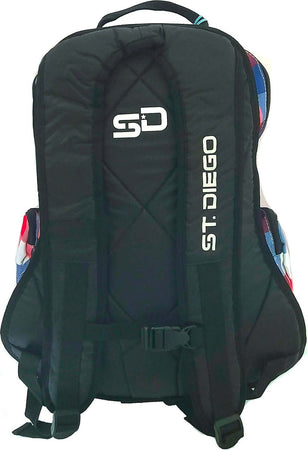 San Diego Zaino Unisex Tempo Libero Fantasia Quadrati Rossi Bianchi Blu H 45 Cm Moda/Valigie borse e accessori da viaggio/Zaini/Zaini Casual Ideart - Valdilana, Commerciovirtuoso.it