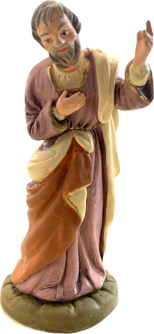 San Giuseppe statuetta in terracotta artigianale per presepe napoletano da h 10 cm Casa e cucina/Decorazioni per interni/Addobbi e decorazioni per ricorrenze/Decorazioni natalizie/Presepi/Statuine e fondali per il presepe MagiediNatale.it - Altamura, Commerciovirtuoso.it