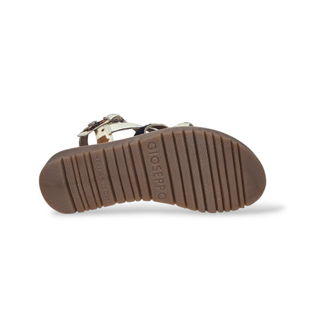 Sandali Bambina GIOSEPPO KIMILILI 79266 – Bianco e Nero in Pelle Premium | Velcro per un Look Bold e Fashion
