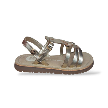 Sandali Bambina GIOSEPPO BEARSDEN 78905 – Oro Dorato in Pelle | Fibia per Cerimonia e Ogni Occasione Speciale