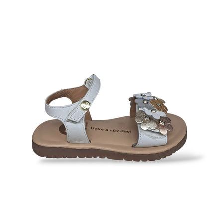Sandali Bambina GIOSEPPO GRADINA 78825 – Bianco in Pelle Premium | Velcro per un Look Elegante dalla 26 alla 39