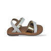Sandali Bambina GIOSEPPO VANSBRO 78945 – Bianco e Oro in Pelle | Velcro per un Look Luminoso e Raffinato