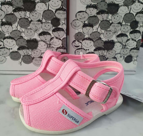 Sandali Bambina Superga Sandali Rosa Con Suola in Gomma Fibbia E Chiusura Alla Caviglia Logo Laterale Moda/Bambine e ragazze/Scarpe/Sandali D'Avanzo Clazature - Nola, Commerciovirtuoso.it