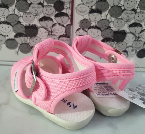 Sandali Bambina Superga Sandali Rosa Con Suola in Gomma Fibbia E Chiusura Alla Caviglia Logo Laterale Moda/Bambine e ragazze/Scarpe/Sandali D'Avanzo Clazature - Nola, Commerciovirtuoso.it