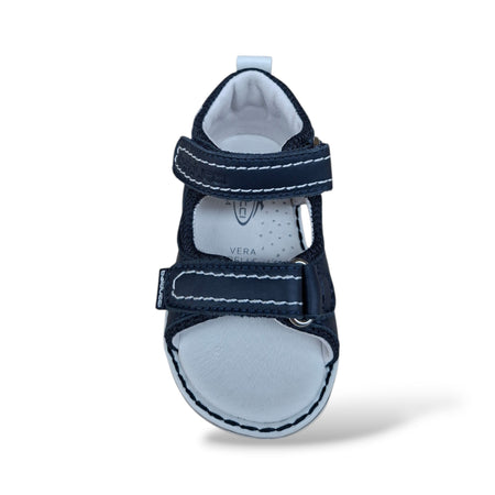 Sandali Tallonati Primi Passi Balducci Cita 7368 Blue-Bianco – Pelle con Velcro