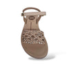 Sandali Bambina GIOSEPPO MAHIU 78894 – Cipria in Pelle | Velcro per un Look Delicato e Romantico