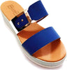 Sandali Fascia Donna Platform Zeppa a Fasce Zeppe Estive Blu Rebecca Borgia con Fibbia ART. C4 zatteroni donna L'Orchidea - Siderno, Commerciovirtuoso.it