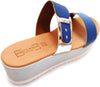 Sandali Fascia Donna Platform Zeppa a Fasce Zeppe Estive Blu Rebecca Borgia con Fibbia ART. C4 zatteroni donna L'Orchidea - Siderno, Commerciovirtuoso.it