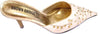 Brown Bridge Scarpe Donna Estive Punta Scarpa Estiva Elegante Ricamata Perline Scarpa Oro Chiaro Tacchi Donna Gioiello ART. 808-661 zoccoletta donna L'Orchidea - Siderno, Commerciovirtuoso.it