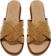 Sandali Donna Aperti Ciabatte Intrecciate Made in Italy Oro Sandalo Ciabatta con Zeppa 0.5 cm Estiva ART. 670-6155 ZATTERONA DONNA L'Orchidea - Siderno, Commerciovirtuoso.it
