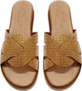 Sandali Donna Aperti Ciabatte Intrecciate Made in Italy Oro Sandalo Ciabatta con Zeppa 0.5 cm Estiva ART. 670-6155 ZATTERONA DONNA L'Orchidea - Siderno, Commerciovirtuoso.it