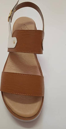 Sandali Donna Platfrom 3cm Scarpe Estive Comode Donna E Cuoio e Bianche Scarpa Estate Sandalo in Pelle ART. 572 zatteroni donna L'Orchidea - Siderno, Commerciovirtuoso.it