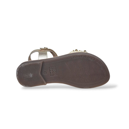 Sandali Ragazza GIOSEPPO BROSARP 78880 – Oro in Pelle Premium | Velcro per un Look Glamour e Prezioso
