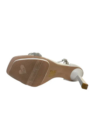 Sandalo Donna BRACCIALINI f23-white Calzature - sandali con tacco
