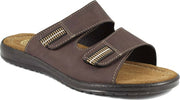 Patrizia Arizona 8612 Testa di Moro Ciabatte Uomo ESTIVE Made in Italy Due Strappi Regolabili Sottopiede Vera Pelle Zeppa 2 CM ART. 8612 PANTOFFOLA UOMO L'Orchidea - Siderno, Commerciovirtuoso.it