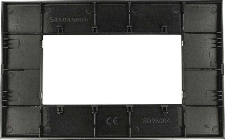 SANDASDON Placca Confort 4M Nero Flash Compatibile Con Con Vimar Arke Fai da te/Materiale elettrico/Placche/Placche per prese Scontolo.net - Potenza, Commerciovirtuoso.it