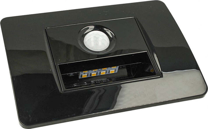SANDASDON-Segnapasso-Led-Con-Sensore-Nero-220V-1,6W-Caldo-3500K-Per-Scatola-503-Compatibile-Con-Bticino-Matix