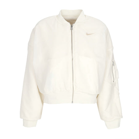 Nike Pelliccia Donna W Sportswear Reversible Faux Fur Bomber Sail/sanddrift da donna