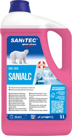 SANIALC tanica 5Lt con floralcool e antibatterico Sanitec Casa e cucina/Detergenti e prodotti per la pulizia/Detergenti per la casa/Detergenti multiuso Eurocartuccia - Pavullo, Commerciovirtuoso.it