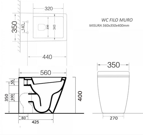 Sanitari-a-Terra-Filo-Muro-in-ceramica-bianca-con-copri-vaso-frizionato-Qubo