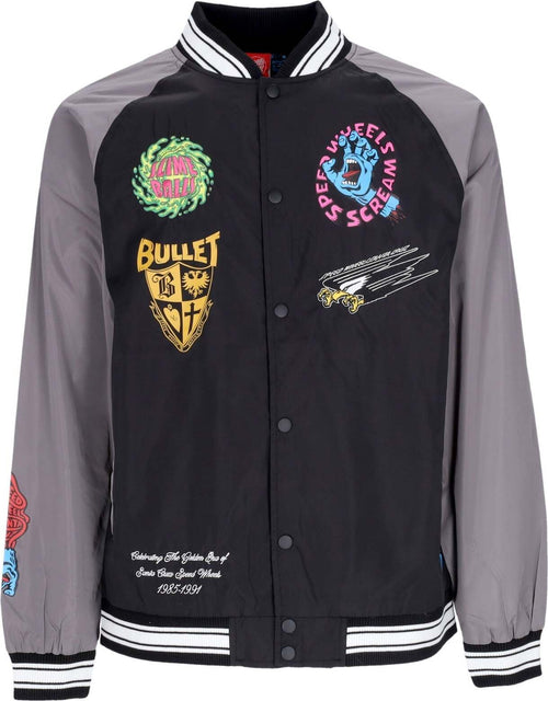 SANTA-CRUZ-Giubbotto-Bomber-Uomo-Sw-Celebration-Jacket-Black/grey-da-uomo