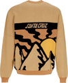 SANTA-CRUZ-Maglione-Uomo-Vista-Knit-Crewneck-Parchment-da-uomo