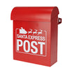 Cassetta postale per lettere colore rosso decorazione natalizia 29 cm
