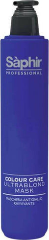 Saphir-Ultrablond-Mask-250-Ml-Maschera-Antigiallo-Capelli-Grigi-,-Biondi-Con-Meches-O-Colpi-Di-Sole