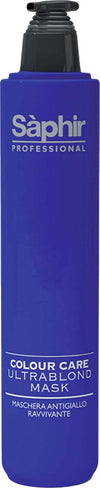 Saphir-Ultrablond-Mask-Maschera-Capelli-Effetto-Anti-Giallo-Ravvivante-Capelli-Bianchi-Decolorati-O-Con-Mèches-250-Ml-Pigmento-Viola