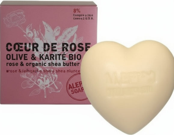 Sapone a Cuore Profumato alla Rosa 200 gr Tadè Linea Aleppo Burro di Karité Bio Idea Regalo Sapone Tiziana non solo gioielli - Civitanova Marche, Commerciovirtuoso.it