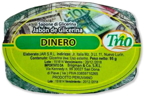 SAPONETTA ESOTERICA JABON DE GLICERINA DINERO 95 G SANTERIA ESOTERISMO LATINO