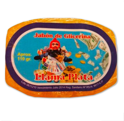 Saponetta Esoterica Santería Llama Plata Jabon De Glicerina Giallo Sapone Solido Tradizionale Esoterico Attirano Denaro, Prosperità, Abbondanza
