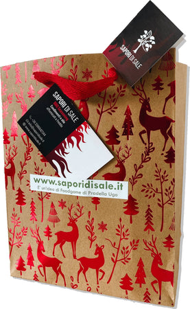 Sapori di sale ecopack natale 80g x6 sali aromatizzati braciolio olio extravergine di oliva affumicato a freddo 500cc