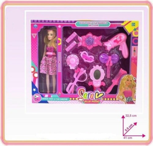 Sara-Alla-Moda-Bambola-Accessori-Per-Capelli-Giocattolo-Gioco-Bambina