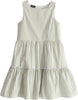 Sarabanda Abito Bambina Bianco A Righe Plissettato Sotto Il Ginocchio Vestitino Foderato Con Scollo Quadrato E Chiusura A Cerniera Sul Retro Moda/Bambine e ragazze/Abbigliamento/Abiti/Casual Mondo Bimbo - Bagnara Calabra, Commerciovirtuoso.it
