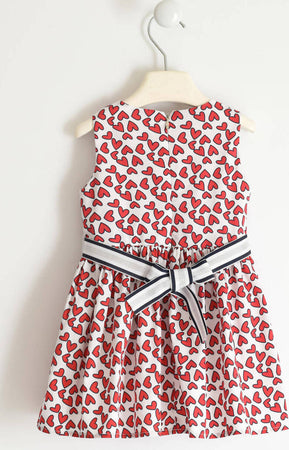 SARABANDA Abito smanicato fantasia cuori per bambina 145D206700 D2067 Vestito Bimba Bianco e Rosso Abitino Vestitino Cuori Abbigliamento Sanitaria Gioia del Bimbo - Villa San Giovanni, Commerciovirtuoso.it