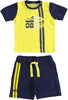 SARABANDA Completo bambino in jersey con stampe 1J732-1434 Completino Bimbo Giallo Blu Casual Estivo Abbigliamento Sanitaria Gioia del Bimbo - Villa San Giovanni, Commerciovirtuoso.it